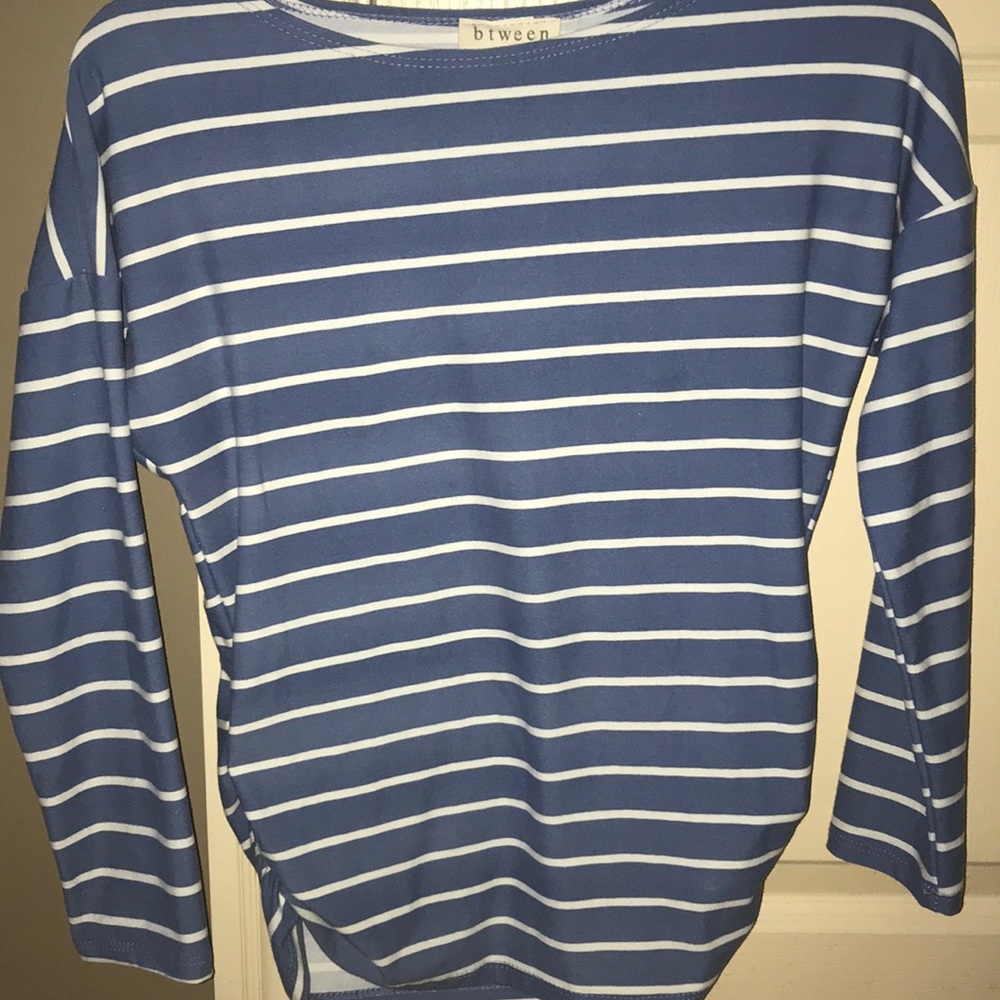 Beautiful blue and white striped shirt